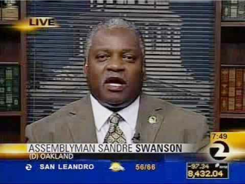 live interview of Assblyman Swanson by Channel 2 News
